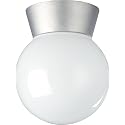 Nuvo Lighting SF77/152 Transitional One Light Flush Mount in Pwt, Nckl, B/S, Slvr. finish