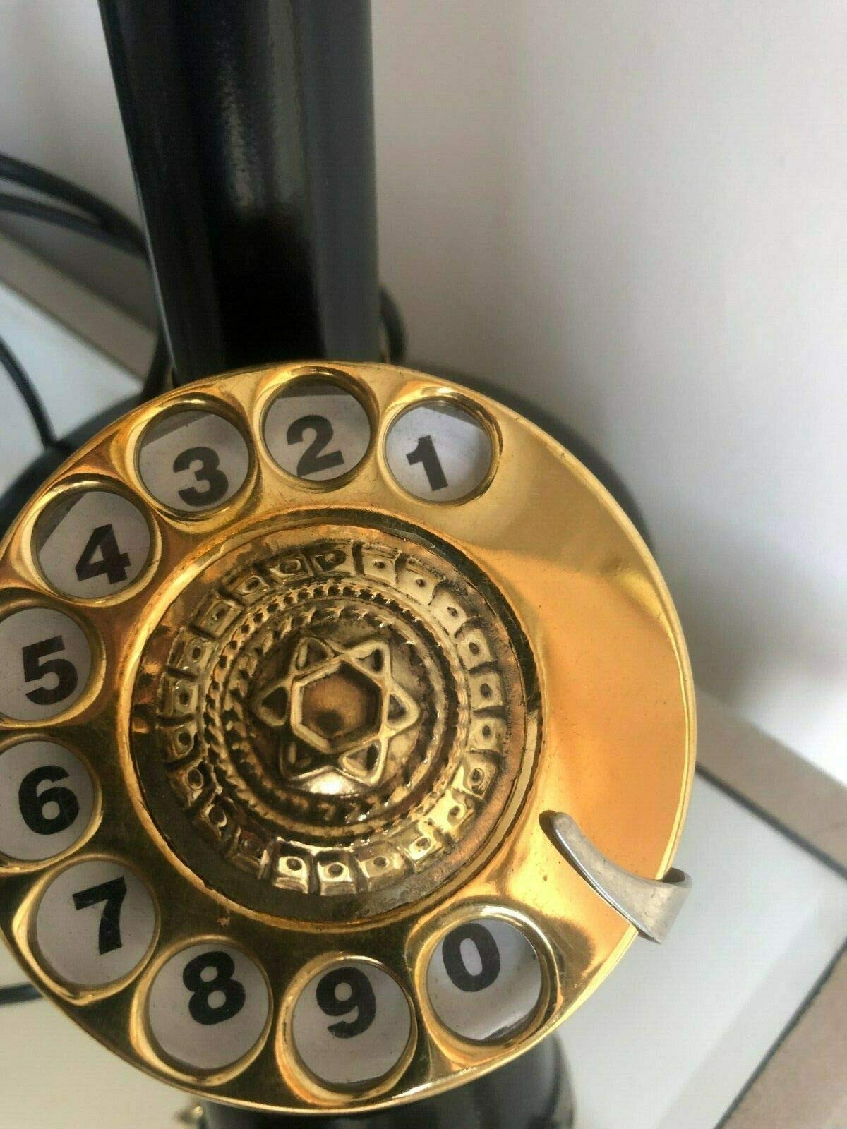 FNL Retro Reproduction Candlestick Rotary Dial Home Office Decor