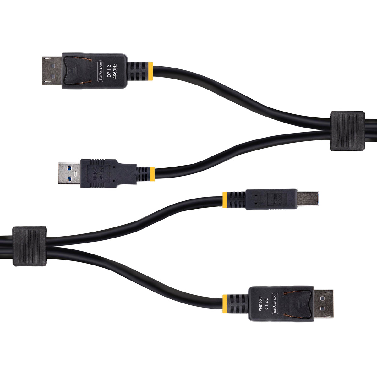 StarTech 6ft DisplayPort and USB 5Gbps KVM Cable, 4K 60Hz, HDR10