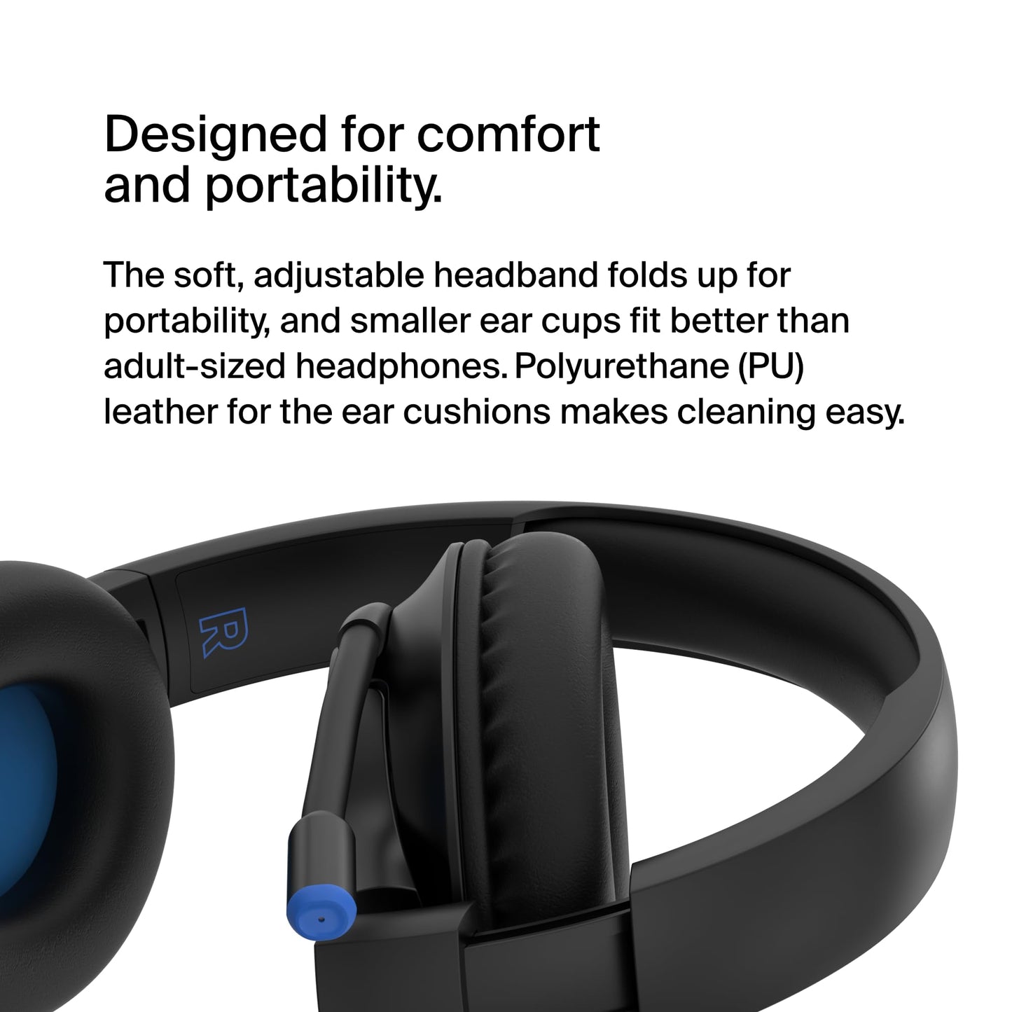 Belkin SoundForm Inspire Bluetooth Kids Headphones, 35H Battery Life