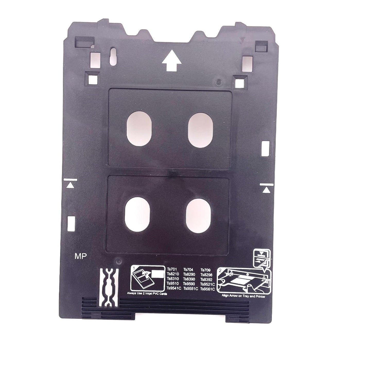 Inkjet PVC ID Card Tray for Canon PIXMA TS701 TS702 TS703 TS704 TS705 TS709 TS8220 TS8330 TS82xx, TS83xx, and TS95xx Series Printers (Canon