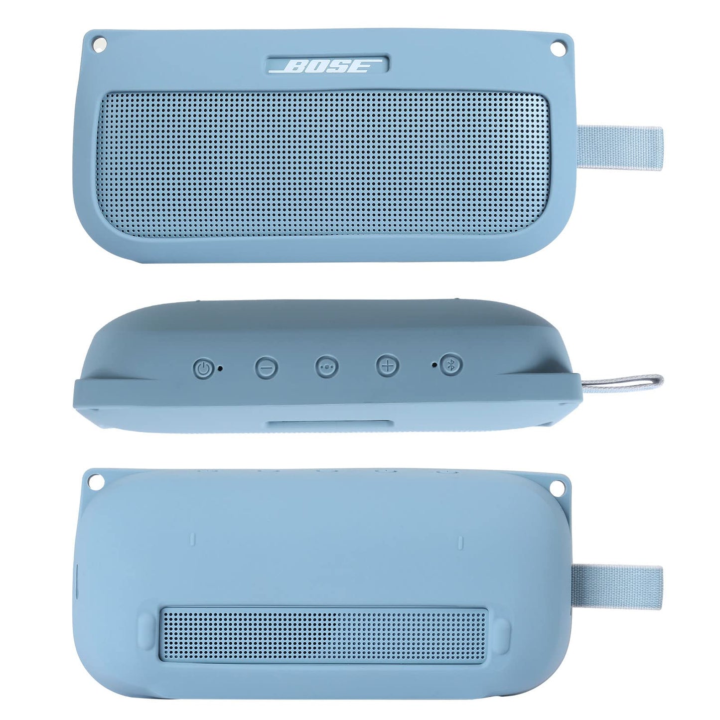 khanka Silicone Case Replacement for Bose SoundLink Flex Bluetooth Portable Speaker (Blue)