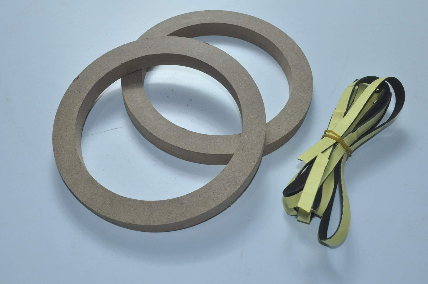 1 Pair Wood MDF Speaker Spacer Rings 5.25" Fiberglass Door Kick Pods 5 1/4 Inch