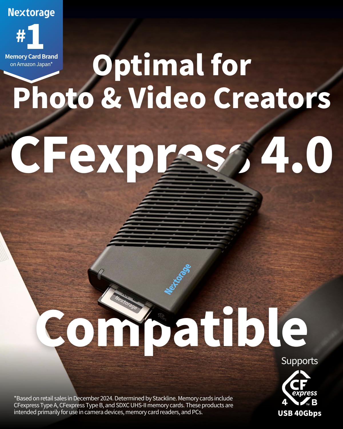 Nextorage CFexpress Type B Card Reader NX-SB1PRO (USB 40Gbps CFexpress Type B Card Single Slot)