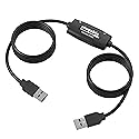 Plugable USB Transfer Cable, Unlimited Use, Transfer Data Between 2 Windows PC's, Compatible with Windows 11, 10, 7, XP, Bravura Easy Computer Sync