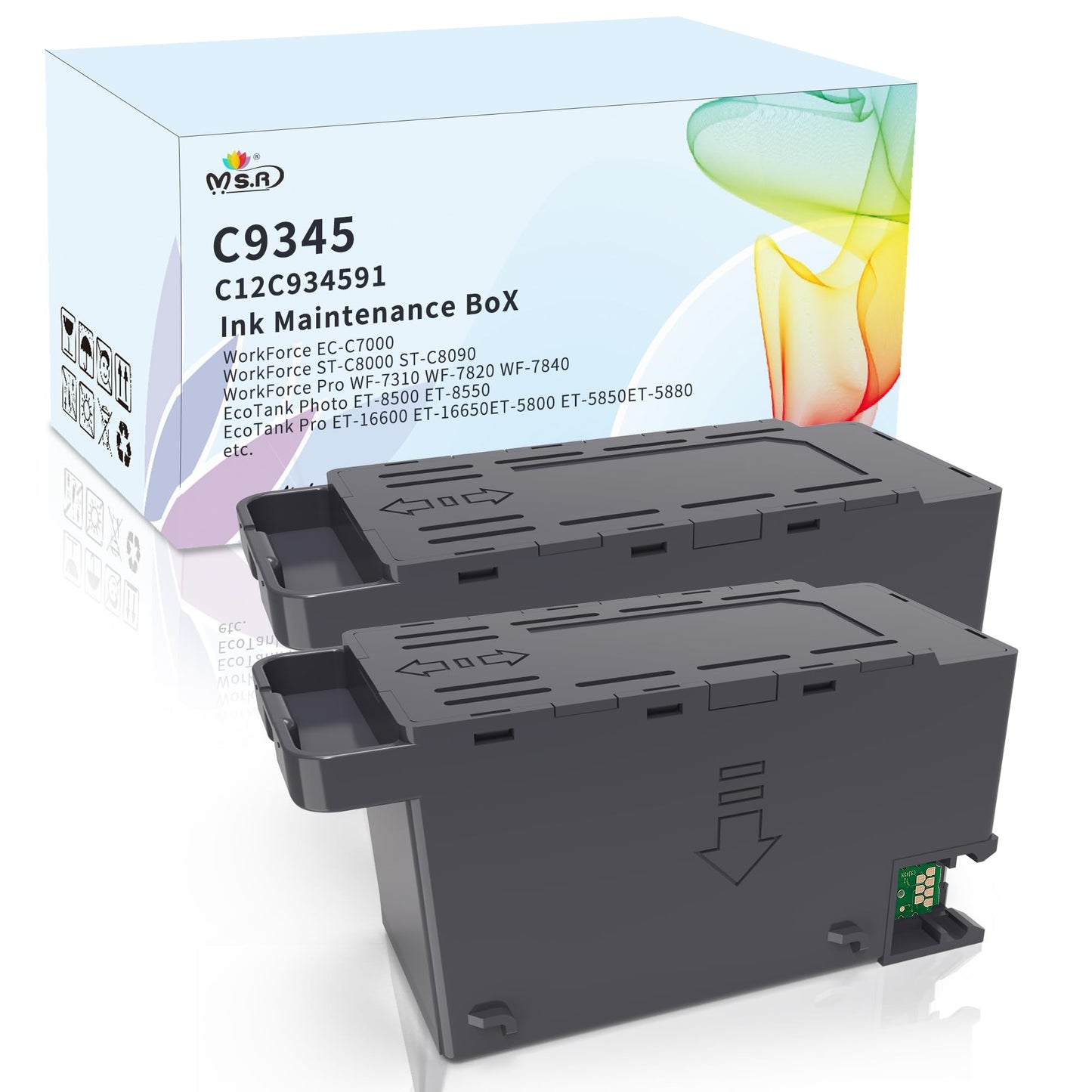 MS.R C9345/PXMB9 Maintenance Box C12C934591 Replacement for ET5880 ET5850 5800 ET8550 8500 WF7840 WF7820 7310 ET16600 ET16650 ST-C8000 EC-C7000