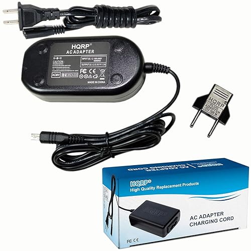 HQRP AC Power Adapter Compatible with Samsung SC-D363 / SCD363 Camcorder - (incl. USA Plug & Euro Adapter) (Desk Style)