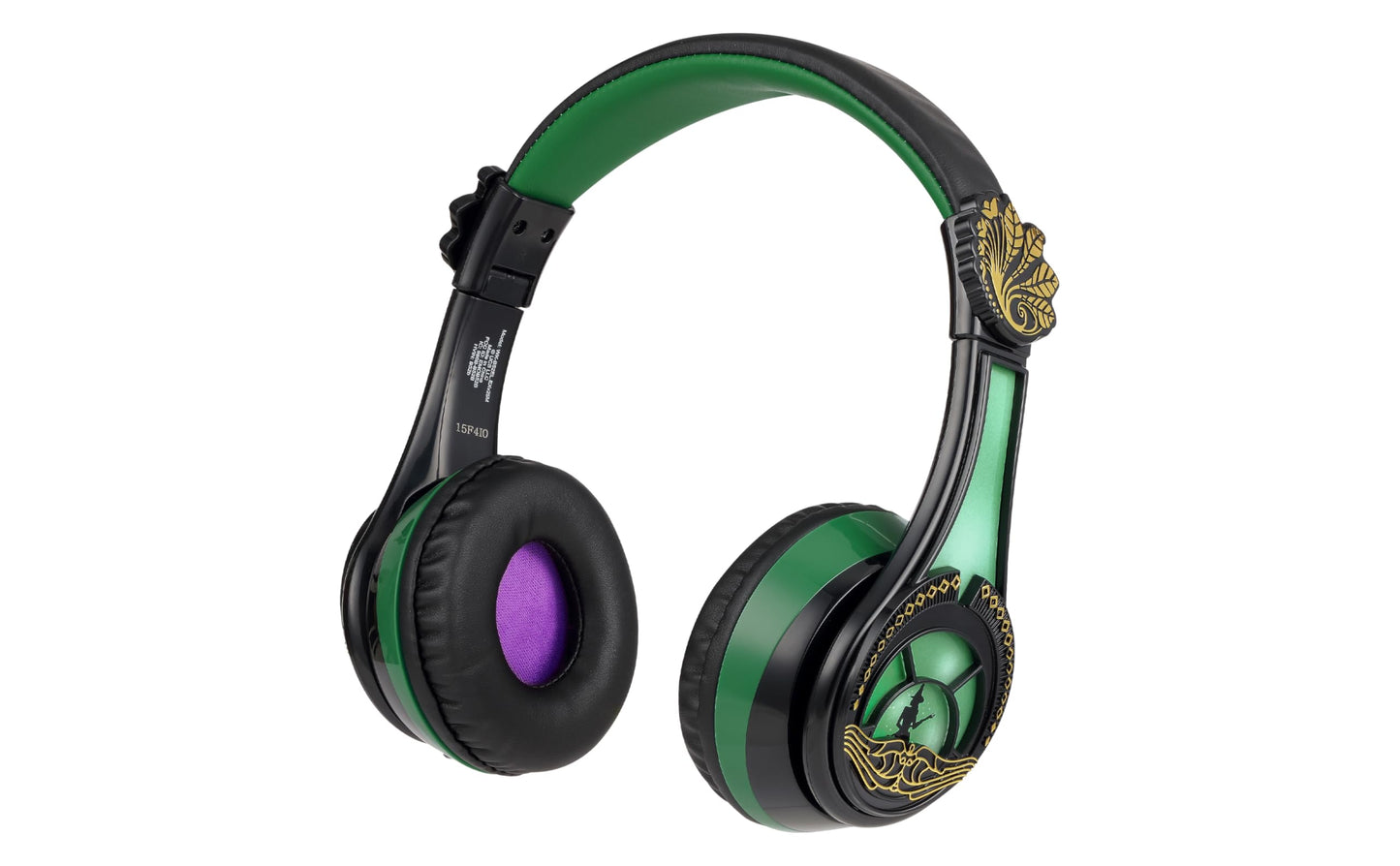 Wicked Elphaba Bluetooth Headphones for Kids, Wireless Headphones for School, Home, or Travel (Wicked Elphaba)