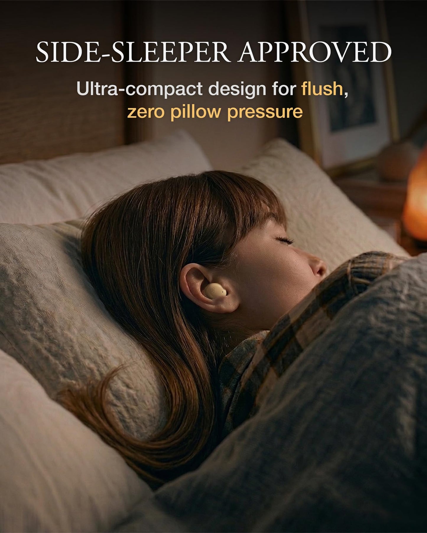 Final Audio ZE500 True Wireless ASMR Earbuds - Ultra-Compact Bluetooth Sleep Earbuds for Side Sleepers, 3D Binaural Sound, Zero Ear Pressure, Custom
