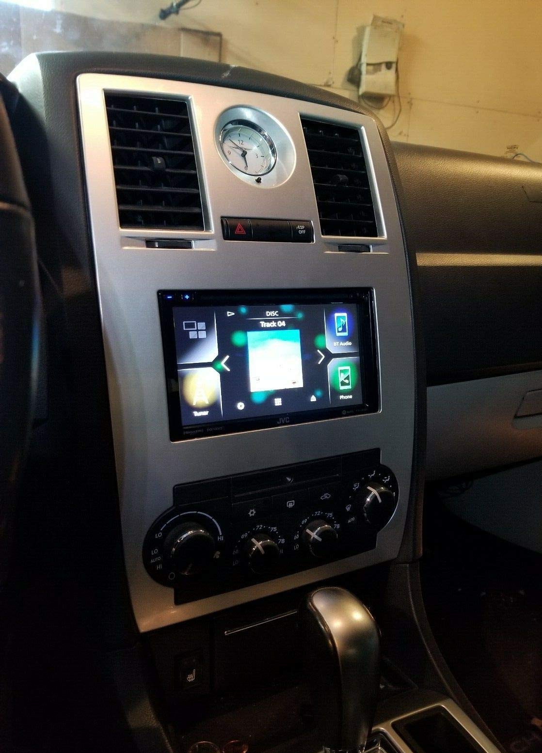Radio Stereo Car Install Double Din Navigation Silver Bezel + Can Bus Factory Amplified Systems Radio Replacement Wire Harness & Antenna Adapter