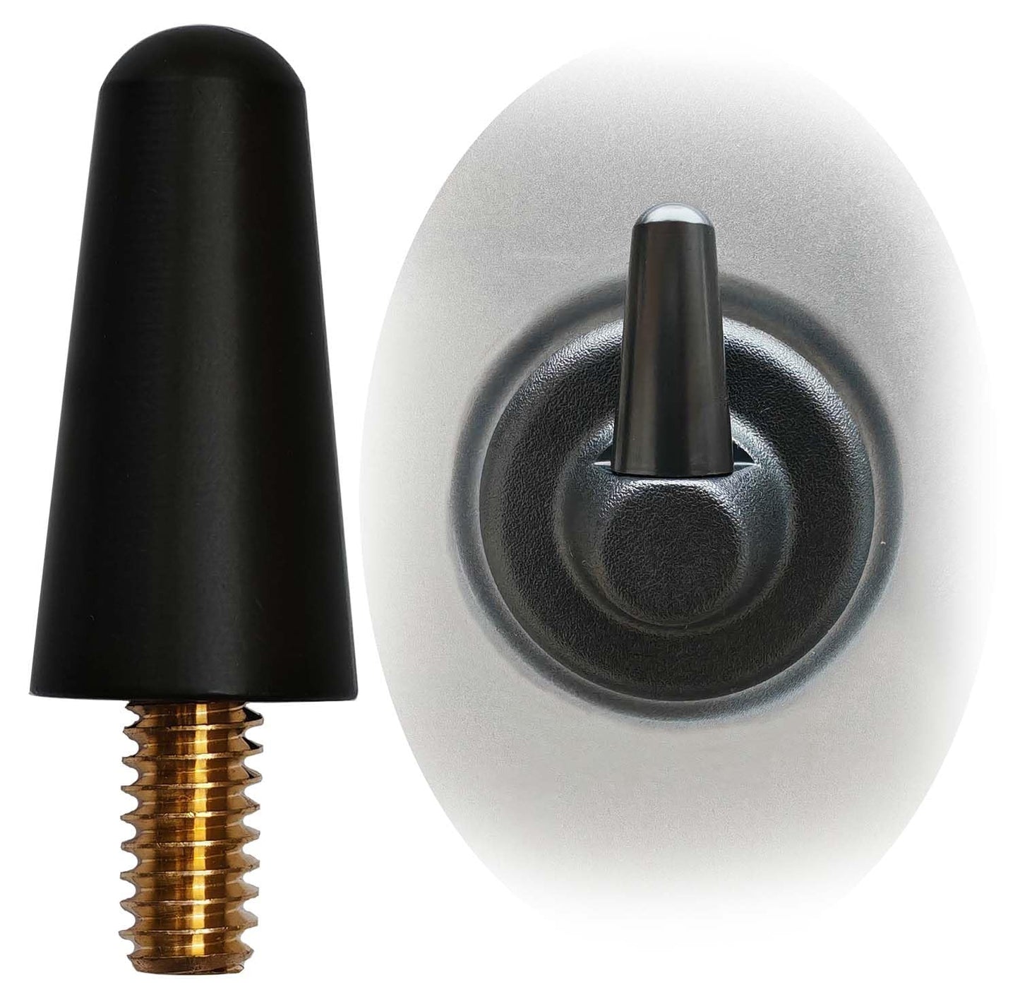 VAGMI 1.2 Inch Aluminum Antenna Compatible with Jeep Wrangler TJ Gladiator JK JKU JL JLU Rubicon Sahara Unlimited Sport (Mainly Used for Jeep Wrangler