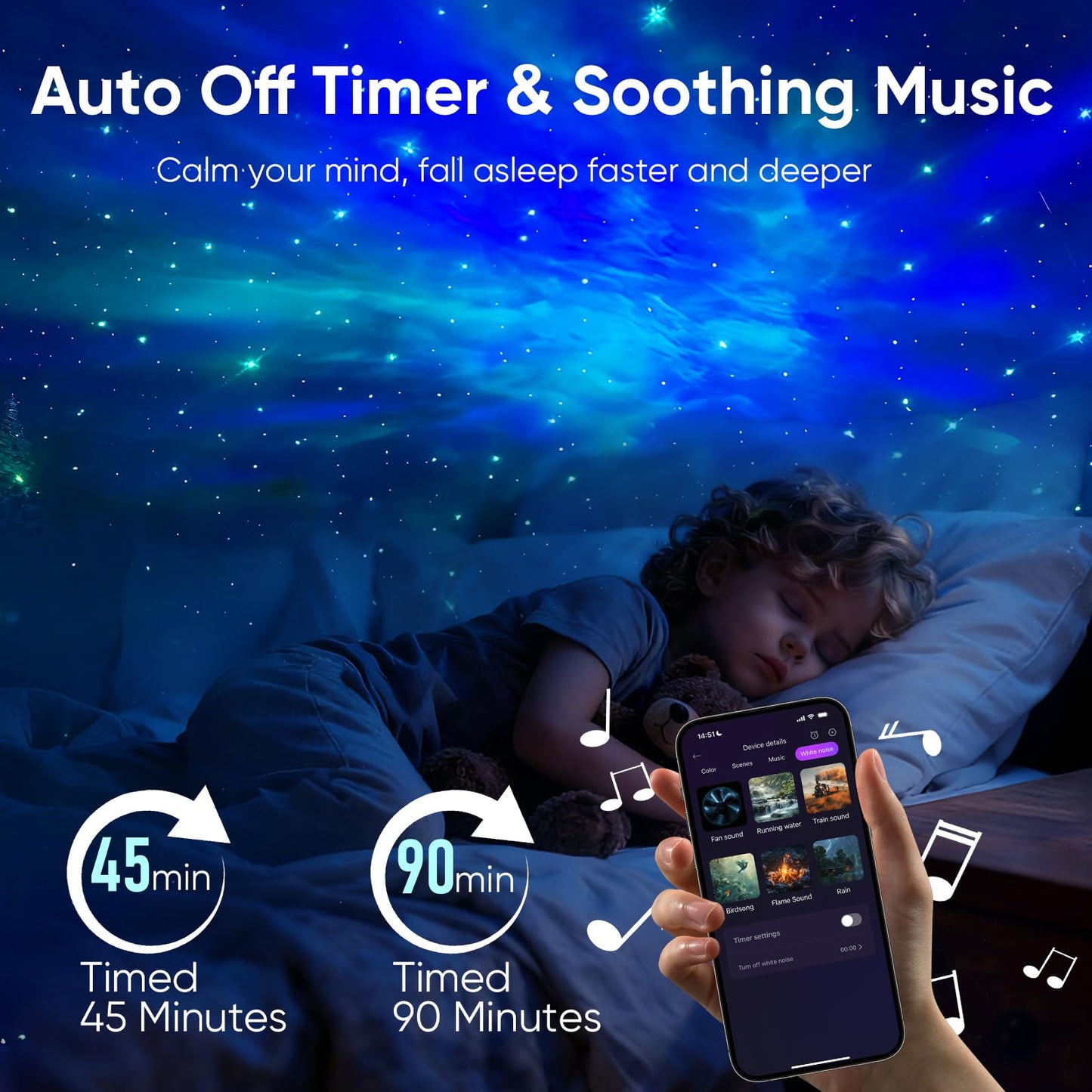 Astronaut Galaxy Star Projector Light, Aurora LED Night Light Lamp for Bedroom,Adults Kids Room Decor, Space Starry Nebula Ceiling Lighting Projector