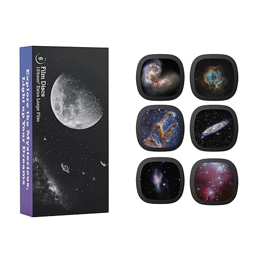 Realistic Discs - Discs for Ainael Meteor and Galaxy Projector, 5k Ultra HD Slide for Home Planetarium, 6 Discs Set Without Projector (Nebula 3)