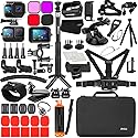Husiway Accessories Kit for Gopro Hero 13 12 11 10 and 9 Black Battery Cover Door Waterproof Housing Silicone Case Glass Screen Protector Bundle