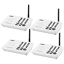 Wuloo Intercoms Wireless for Home 5280 Feet Range 10 Channel 3 Code, Wireless Intercom System for Home House Business Office, Room to Room Intercom