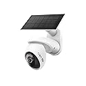 Tapo 4K Outdoor Pan/Tilt Wireless Security Camera - Battery with Solar Charging, 360° Motion Track, 24/7 Capture, Person/Vehicle Detection