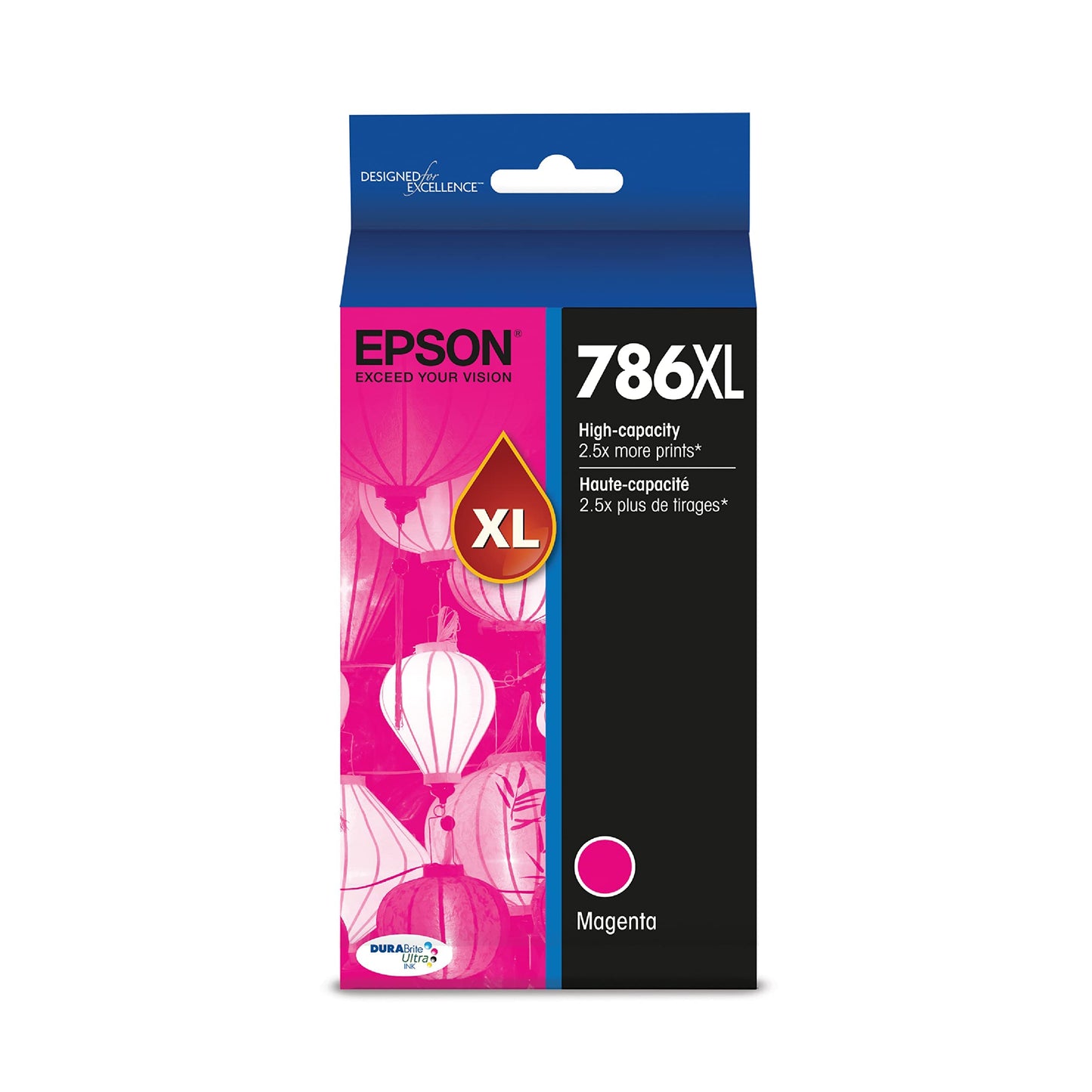 EPSON 786 DURABrite Ultra Ink High Capacity Magenta Cartridge (T786XL320-S) Works with WorkForce WF-5110, 5190, 5620, 5690