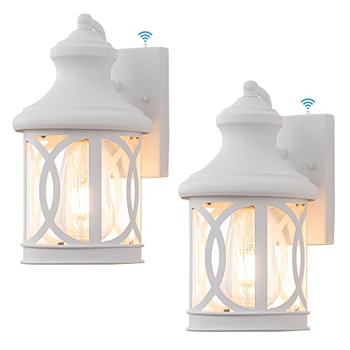 Laplusbelle Outdoor Wall Lights with Dusk to Dawn, Exterior Wall Lanterns Lighting Fixtures Porch Sconces Bronze Wall Mount Outdoor Lights