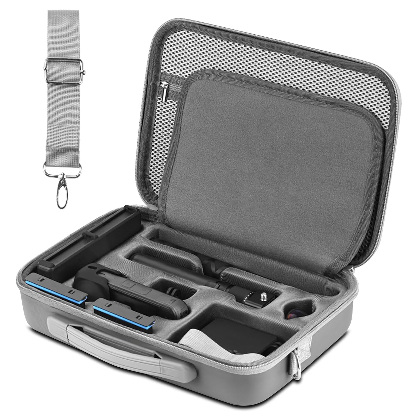 Carrying Hard Case for Insta360 X5, Dual Layer Protective Travel Bag for Insta 360 X4/ X4 Air Camera Basic Bundle Battery Charge Accessories Bullet