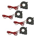 RuiLing 4-Pack 5015 DC 12V 0.18A Cooling Blower Fan 6000Rpm Industrial Cooling Turbo Fan for 3D Printer Accessories,Mini Black Plastic Cooling Fans