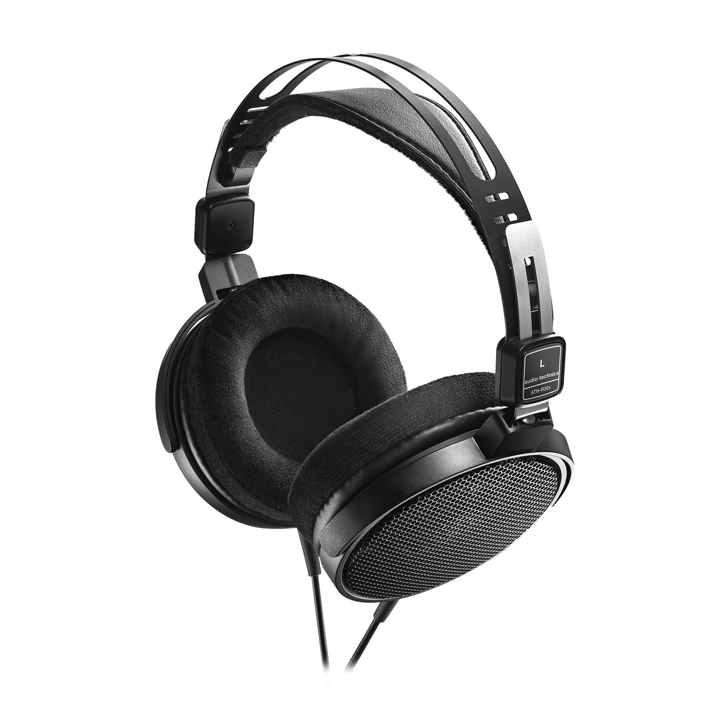 Audio-Technica ATH-R30x Professional Open-Back Reference Headphones - Black Bundle with Case, Stand, and Austin Bazaar Polishing Cloth