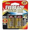 Eveready 02889 - AA Cell 1.5 volt Gold Alkaline Battery (4 pack) (A91BP-4)