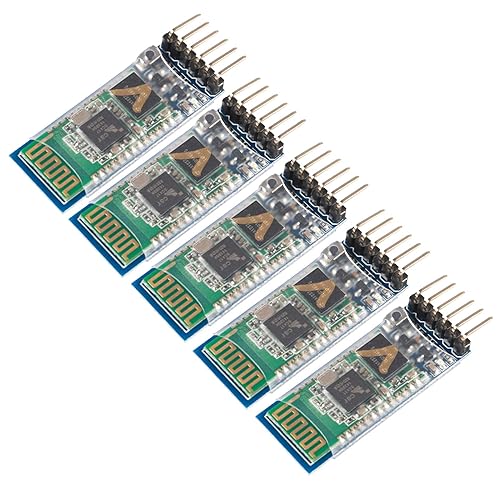 5PCS HC-05 Wireless Bluetooth Receiver RF Serial Transceiver Module Master Slave Integrated Bluetooth Module 6 Pin Wireless Serial Port Communication