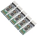 5PCS HC-05 Wireless Bluetooth Receiver RF Serial Transceiver Module Master Slave Integrated Bluetooth Module 6 Pin Wireless Serial Port Communication