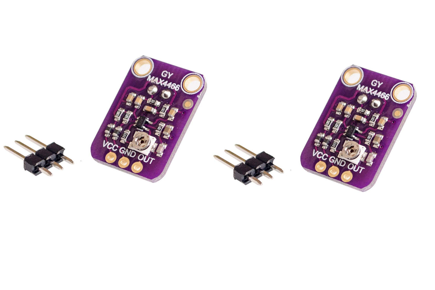 NOYITO MAX4466 Electret Microphone Amplifier Adjustable Gain (Pack of 2)