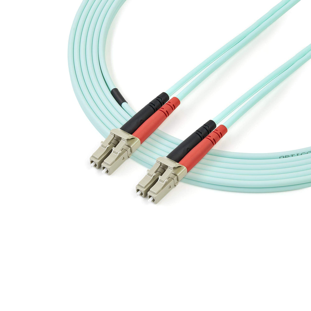 2Q16741 - StarTech.com 2m 10 Gb Aqua Multimode 50/125 Duplex LSZH Fiber Patch Cable LC - LC