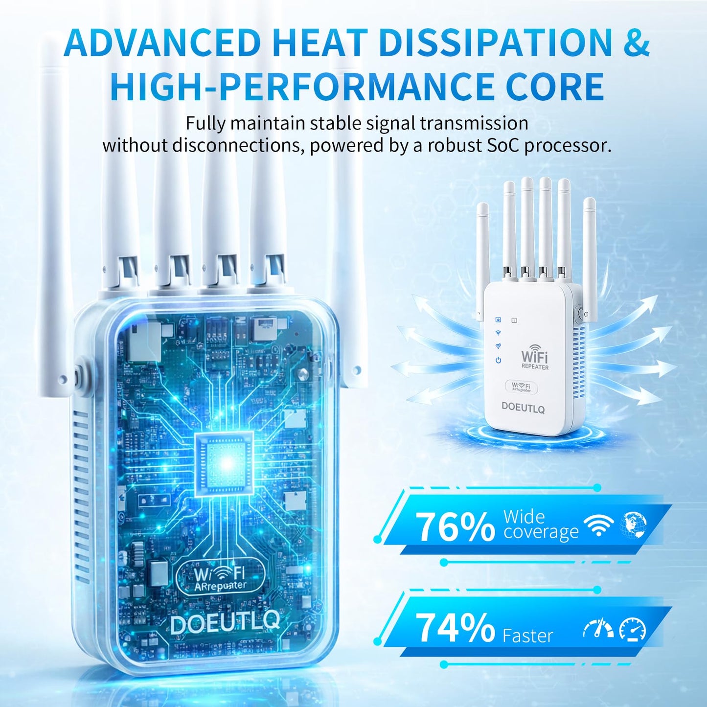 WiFi Extender Smart Home Devices Internet Repeater Adapter Signal Booster Repetidor De Señal Access Point with Port Amplifier Wireless Bridge Outdoor
