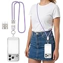 MoKo Phone Lanyard Crossbody Charging Cable, USB-C to USB-C Cable with 240W Fast Charging, 3.93FT Anti Theft Phone Strap for iPhone/Samsung/Android