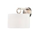 ML Lighting 211001-BN Braxstan 1-Light Wall Sconce in Brushed Nickel Finish