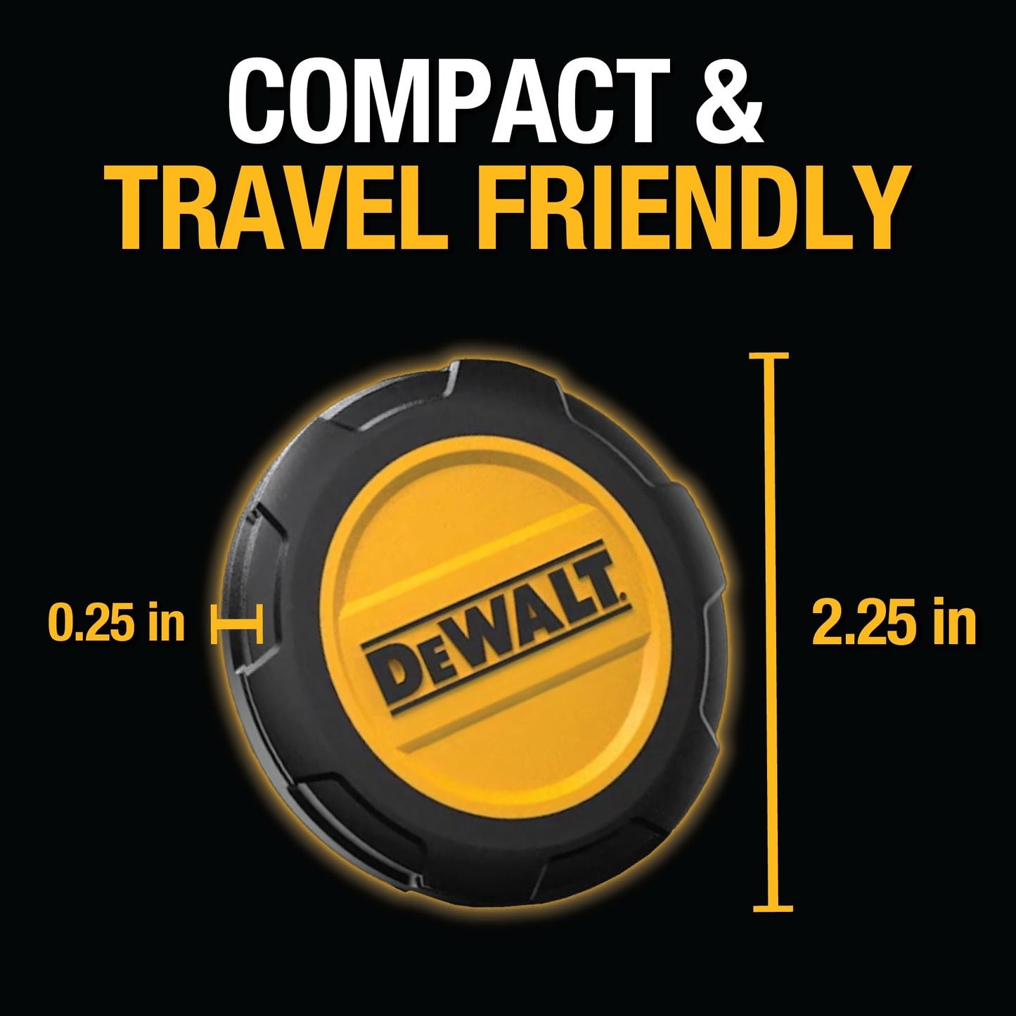 DEWALT Heavy Duty Wireless Charger, 15W Max Cell Phone Charger, Fast Wireless Charging Pad for MagSafe Compatible iPhone 17/16/15/14/13/12 Plus Pro
