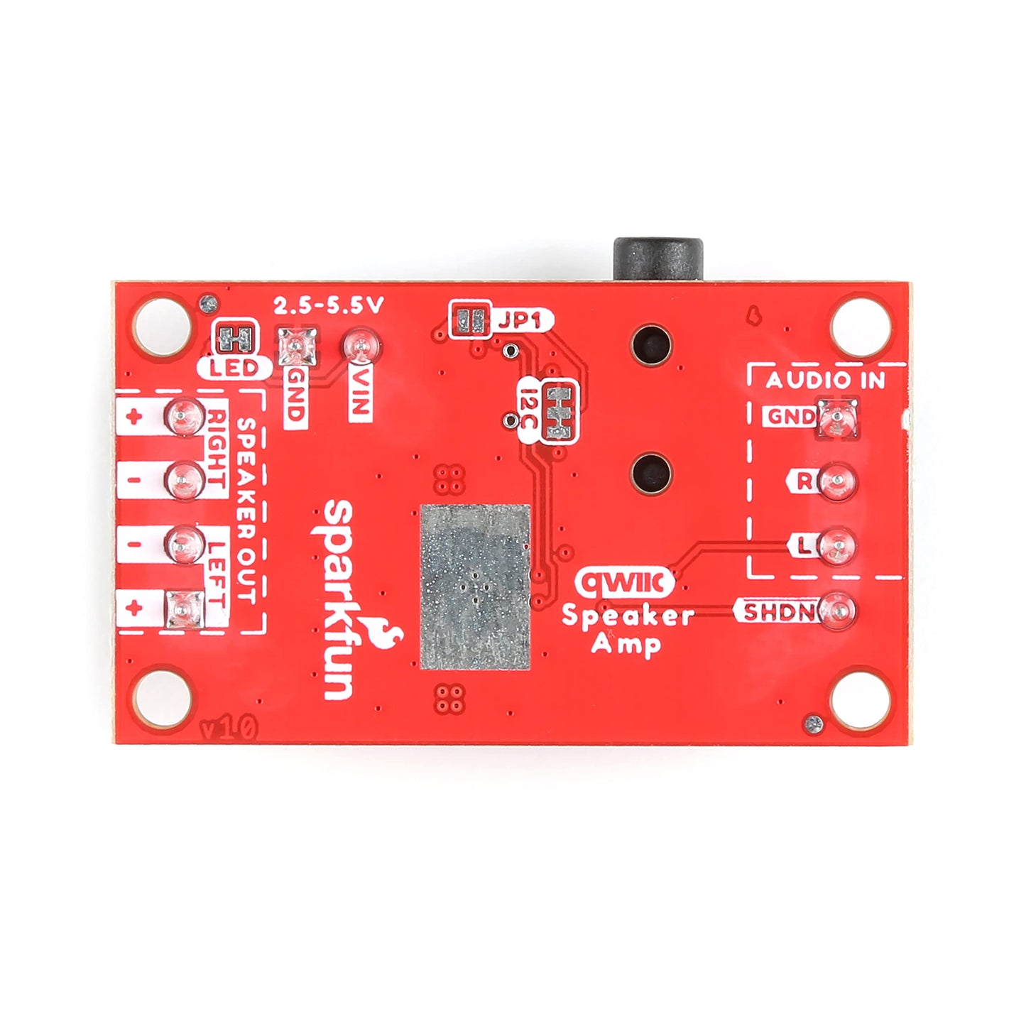 SparkFun Qwiic Speaker Amp TPA2016D2 Stereo Class-D Audio Amplifier Featuring Dynamic Range Compression, Automatic Gain Control and Volume Control