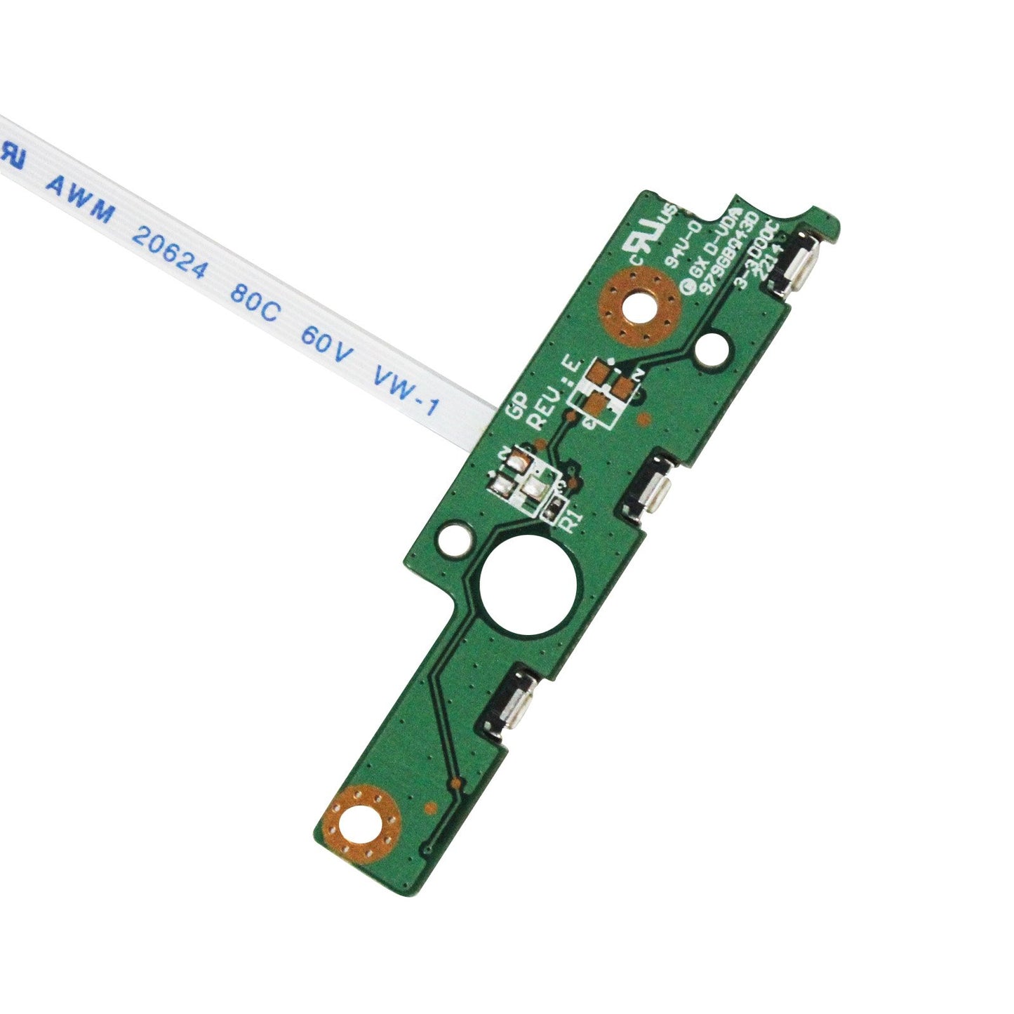 Zahara Power Button Board with Cable Replacement for Toshiba P55W-B5220 P55W-B5224 P55W-B5318D P55W-B5112