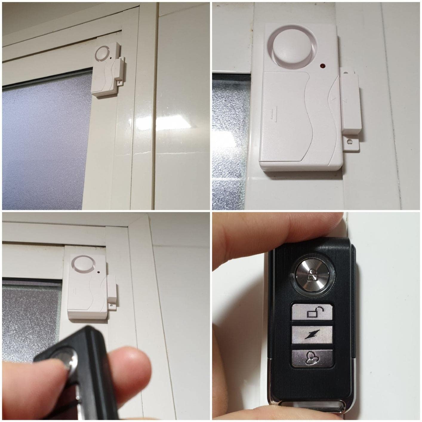Mengshen Anti-Theft Door Window Alarm, 105 dB Loud Wireless Alarm for Kids Safety Home Security (2 Remote Control Included)