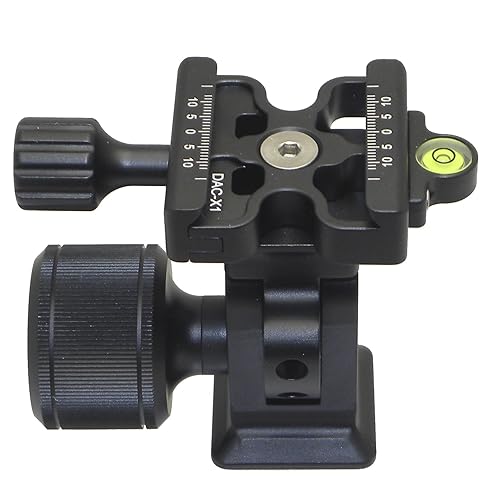 Desmond DMH-2 & 50mm DAC-X1 Clamp Tripod Tilt Head Arca Compatible Oversized Knob