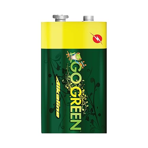 Go Green Power 24005 - 9V Alkaline Batteries, 1pk, 1 ea, green