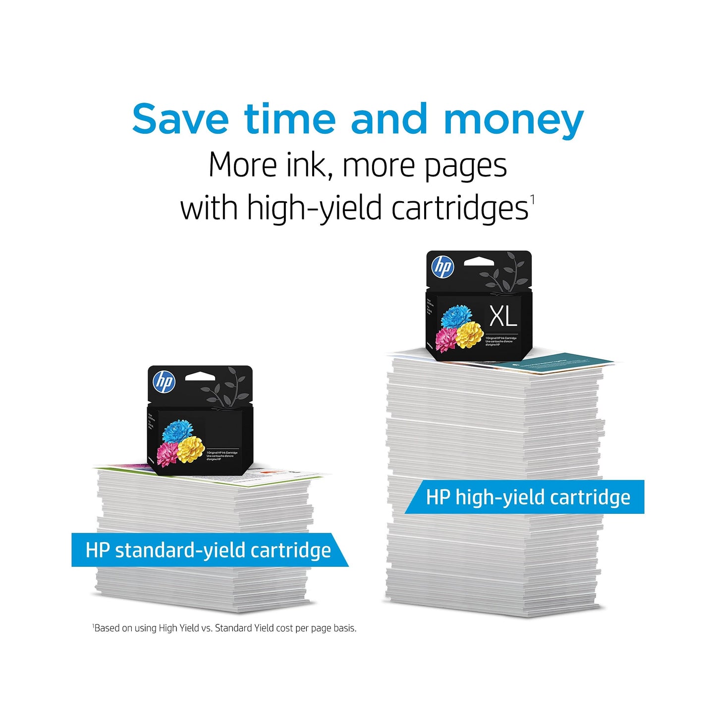 HP 62 Ink Cartridge, Black XL and Tri-Color (Black XL + CMY)