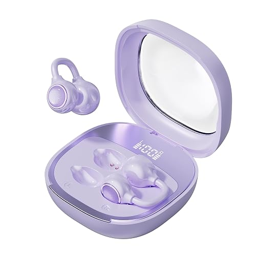 Open Ear Earbuds Open Ear Headphones Wireless Bluetooth 35Hrs Playtime Stereo Sound Ear Buds Wireless Charging Case Digital Display Open Earbuds