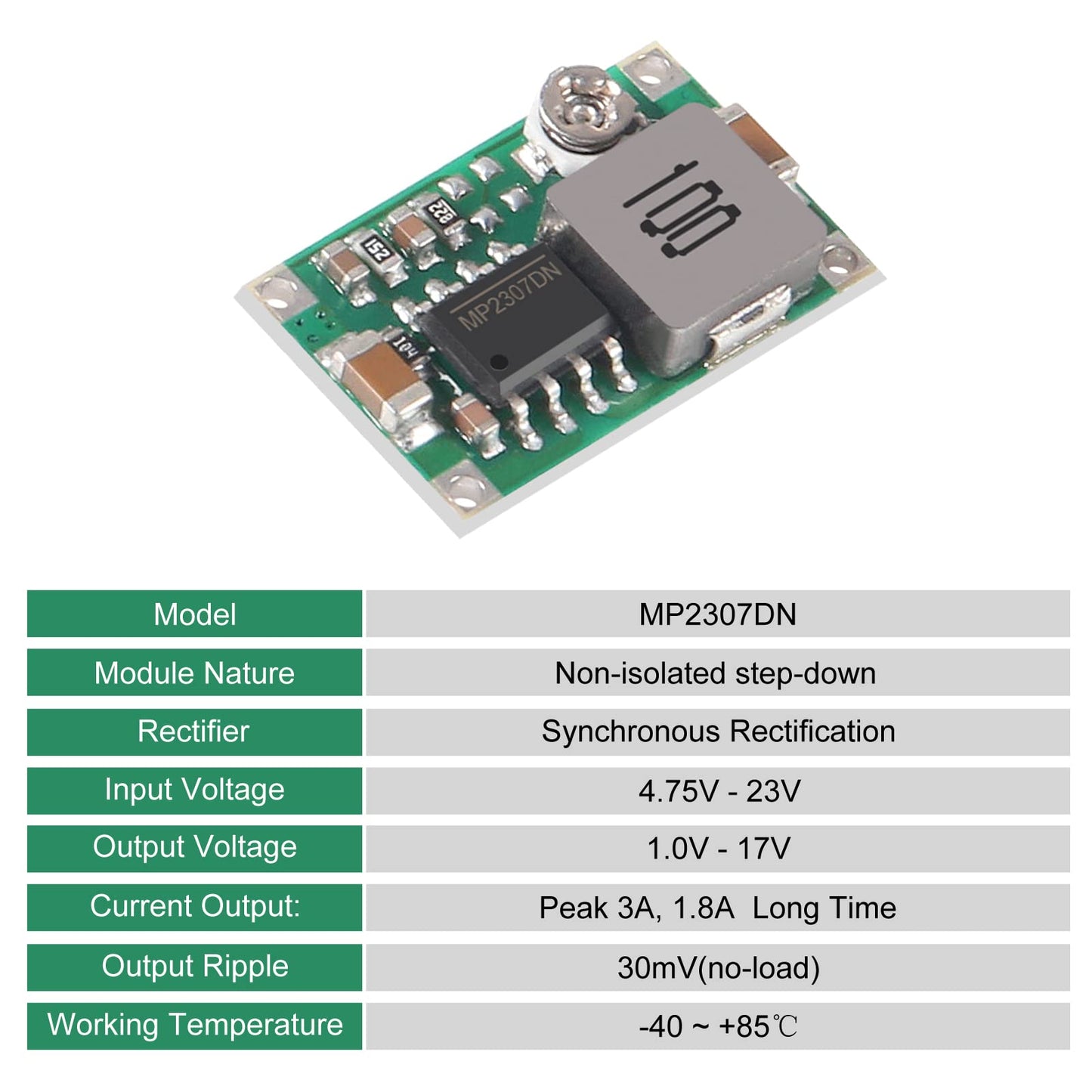 Aobao 8pcs Mini360 Mini 360 Buck Converter DC-DC Adjustable Voltage 4.75V-23V to 1V-17V Step Down Power Converter Mini 360 3A Buck Module
