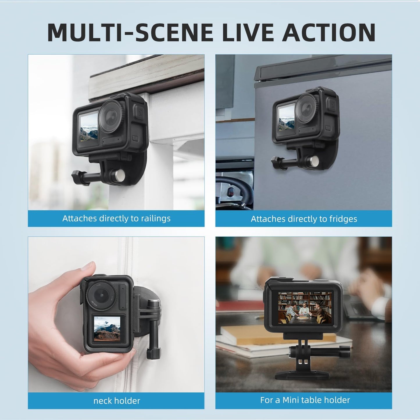 Flymile Magnetic Chest Mount for GoPro Hero13/12/11/10/9/8, POV Neck Lanyard Mount for Insta360 GO Ultra, for DJI Osmo Action 5 Pro/4/3/360,