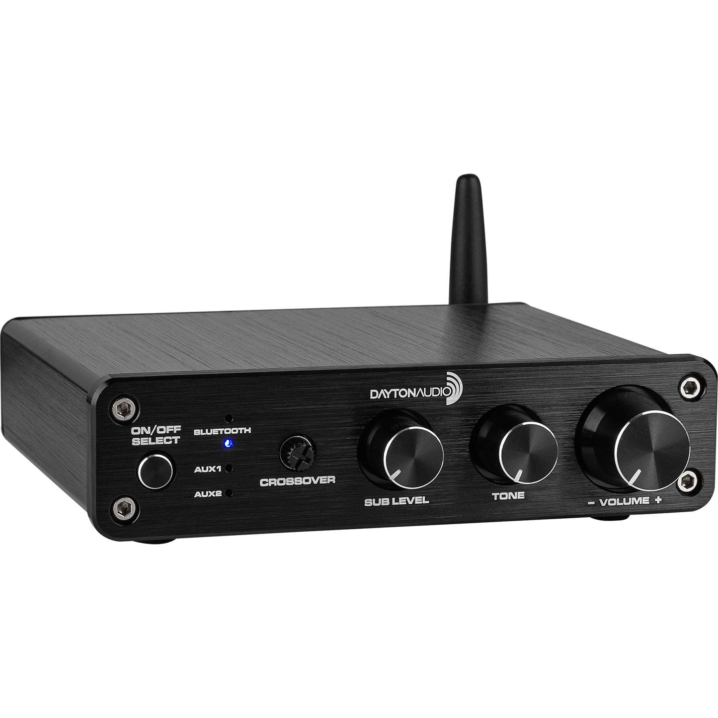 Dayton Audio DTA-2.1BT2 Bluetooth 5.0 Stereo Audio 2.1 Channel Amplifier Receiver Mini Hi-Fi Class D Integrated Amp 2.1 CH for Home Speakers 100W