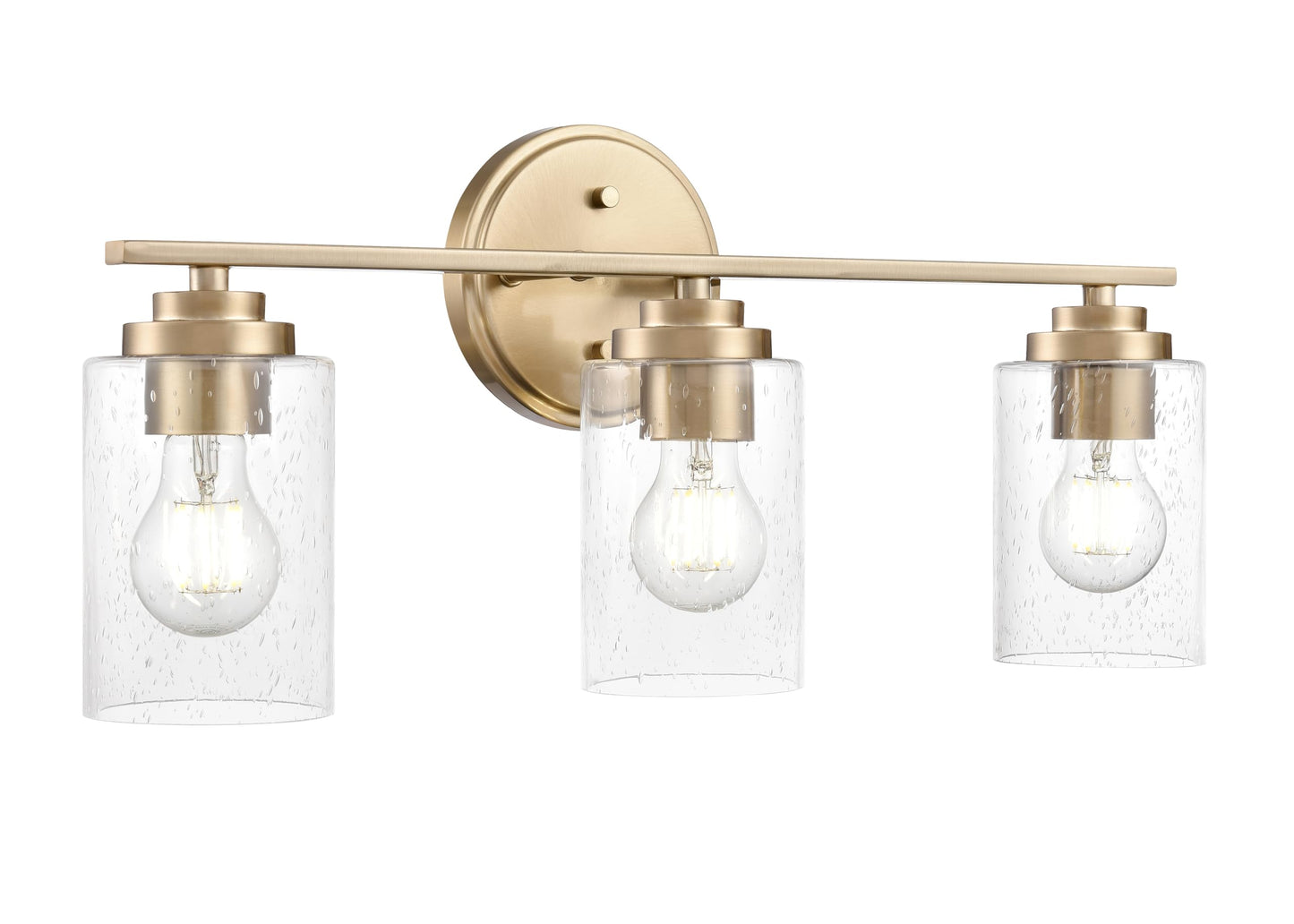 ML Lighting 3683-MG Moven 22" Wide 3-Light Vanity - Modern Gold