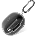 Geiomoo Silicone Case for Anker Soundcore P40i, Protective Cover with Carabiner (Clear)