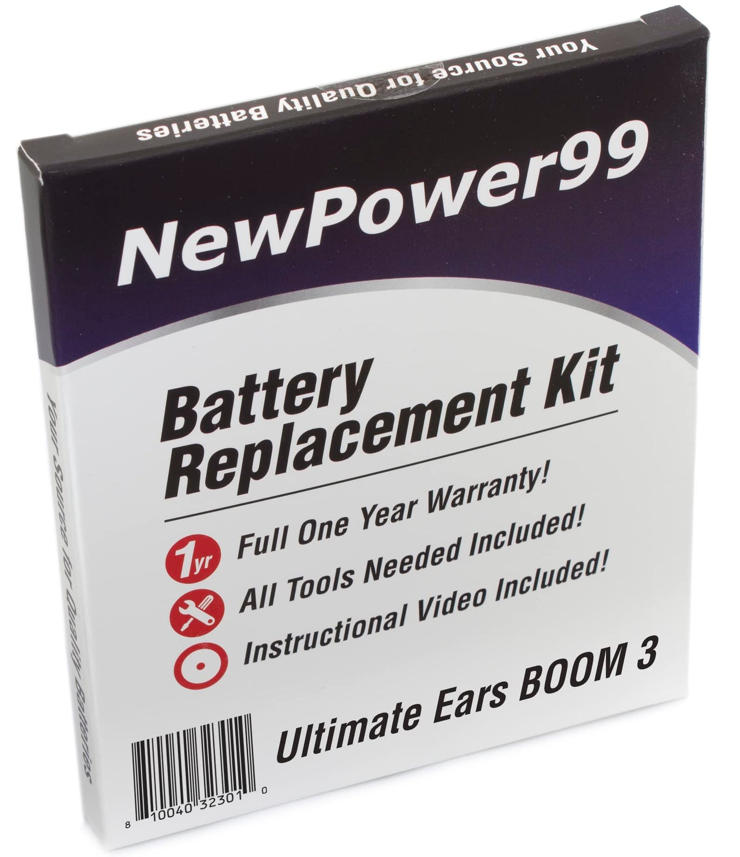 NP99sp Battery Replacement Kit for Ultimate Ears Boom 3 with Tools, Video Instructions and Long Life Battery from NewPower99