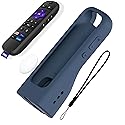 GripStand by 73&Sunny Silicone Remote Cover for Roku Voice, Stand Up Design, Enhanced Grip, Compatible with TV Streaming Stick Plus 2025 4K/HD/HDR