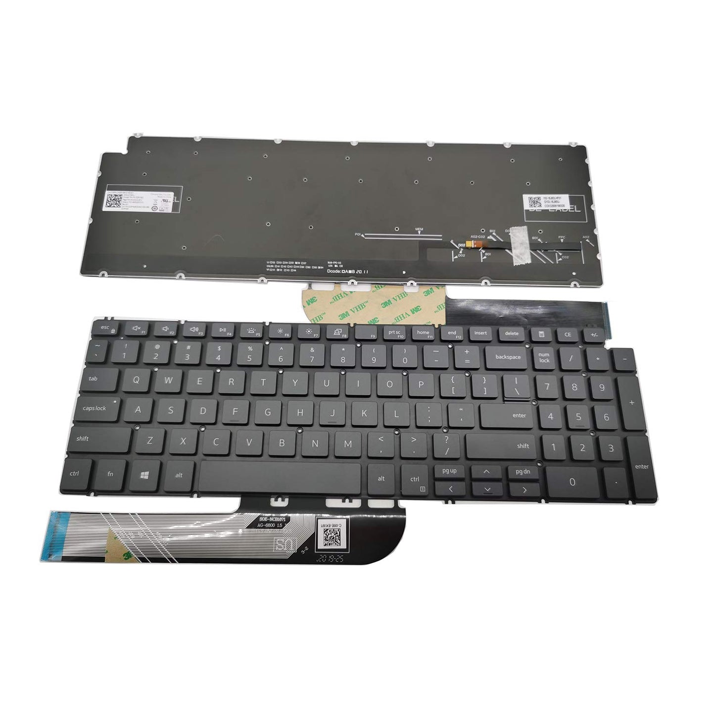 LAIKA Replacement Keyboard with Backlit Compatible with Dell inspiron 5508 5501 5584 5590 5593 5594 5598 Series Laptop US Layout