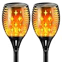 YoungPower 43'' Large Solar Torch Lights Flickering Flames Torches, Waterproof Outdoor Flame Decoration Lighting for Yard Driveway, 2 Pack